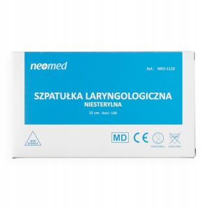 Szpatułki drewniane laryngologiczne NIESTERYLNE 100 szt.