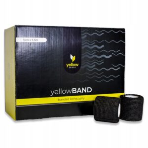 yellowBAND Bandaż kohezyjny różowy w serca 5cm x 4,5m